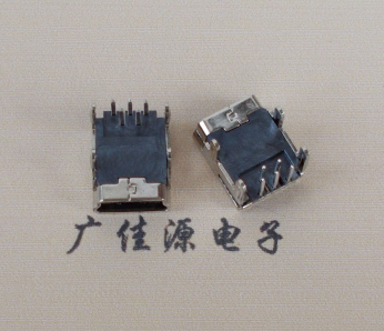 内蒙古Mini usb 5p接口,迷你B型母座,四脚DIP插板,连接器