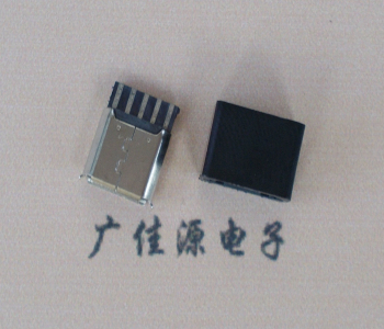 内蒙古麦克-迈克 接口USB5p焊线母座 带胶外套 连接器
