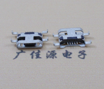 内蒙古MICRO USB 5PIN接口 沉板1.6MM 四脚插板无导位