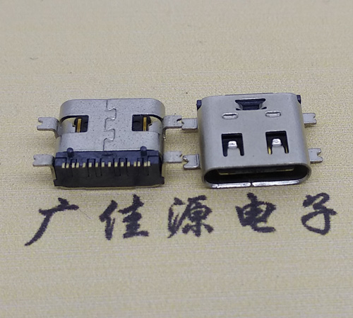 内蒙古type-c16p母座全贴带弹片连接器
