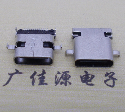 内蒙古卧式type-c24p母座沉板1.1mm前插后贴连接器