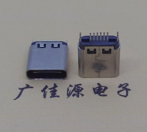 内蒙古type-c16p母座,夹板式type-c16p接口连接器