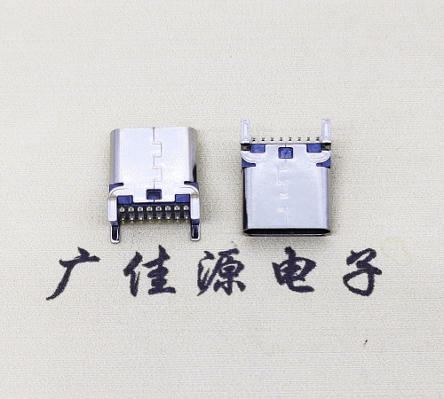 内蒙古USB 3.1TYPE-C16Pin立贴母头座子引脚接线正负级详解